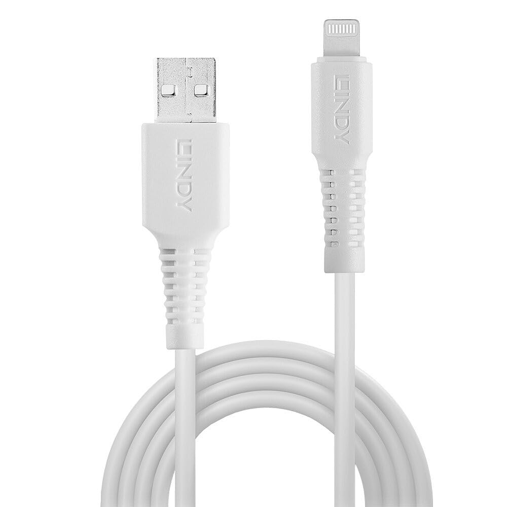 LINDY USB to Lightning Cable White 2m Apple MFi Licensed product