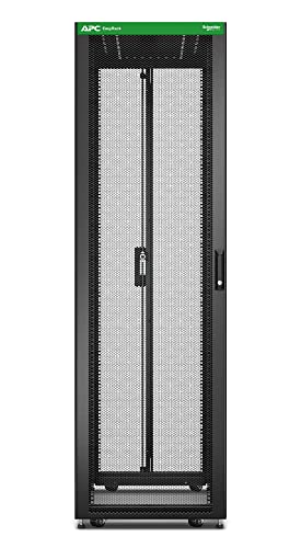 APC Easy Rack 42Ux600x1000 Roof/Side panel/castors/feet No Bottom 4 Brackets black
