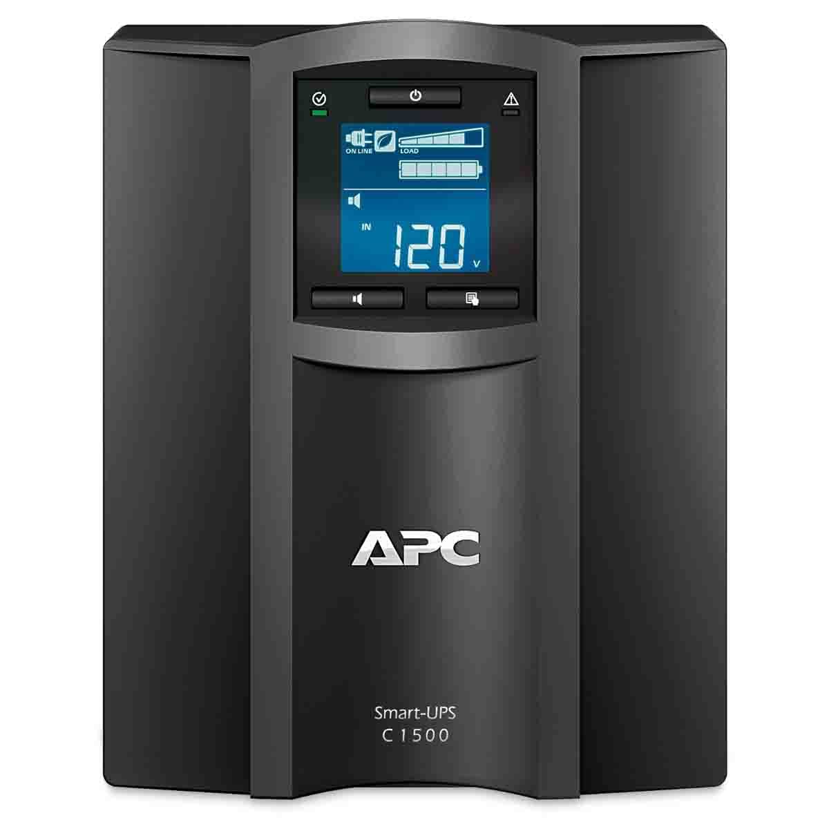 APC Smart-UPS C 1500VA LCD UPS AC 230V 900Watt 1500VA USB output connectors 8 Black with APC SmartConnect