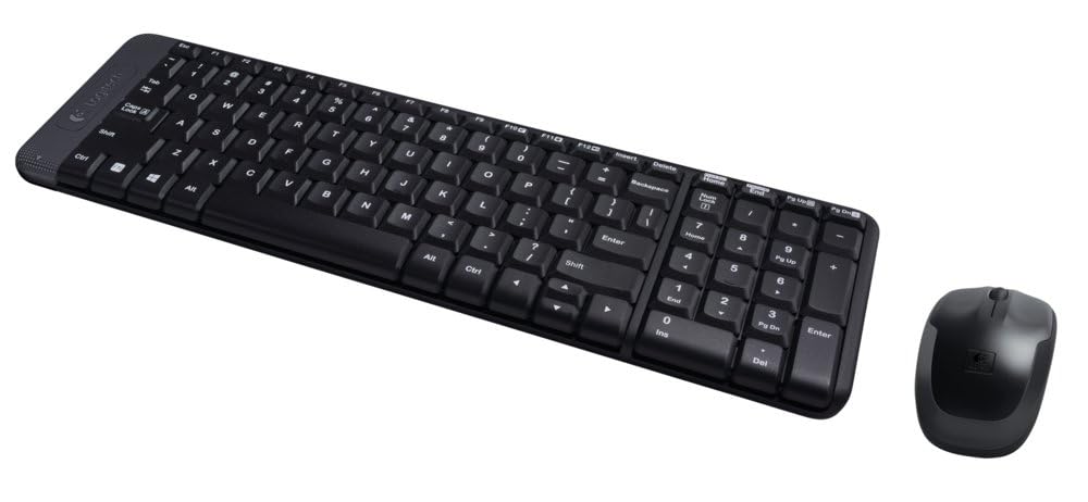 Logitech MK220 clavier Souris incluse Bureau RF sans fil QWERTY US International Noir
