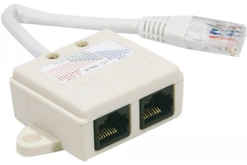 Doubleur de port RJ45 UTP CAT 5e - avec cordon