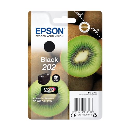 EPSON 4LB Singlepack Black 202 Kiwi Clara Premium Ink