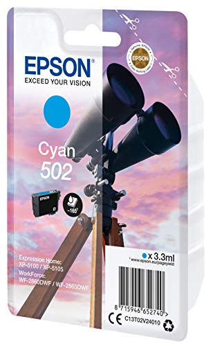 EPSON 1LB Singlepack Cyan 502 Ink SEC w/s