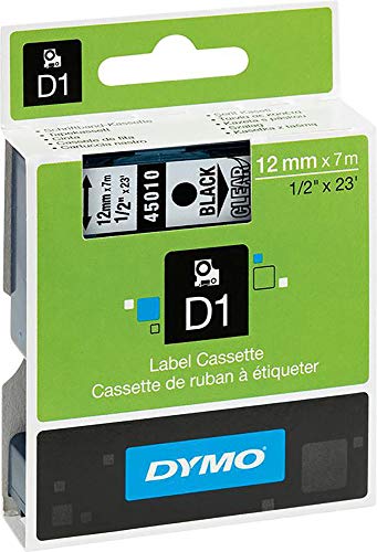 DYMO Ruban D1 - 12 mm noir sur blanc