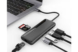 Minidock USB-C 6 en 1 HDMI 2.0 4K GigaLAN Carte SD/TF 2xUSB-A 1xUSB-C PD3.0 100W