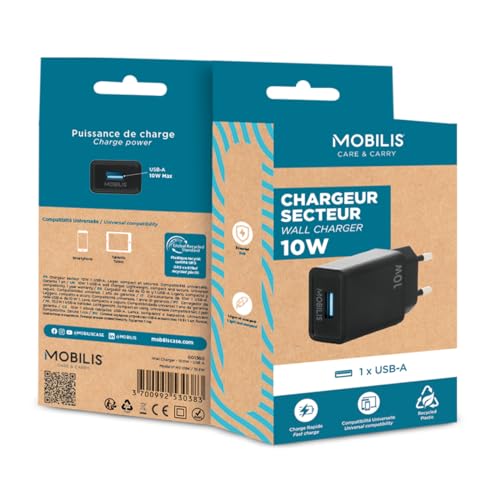MOBILIS Chargeur secteur - 10W Smartphone Tablette
