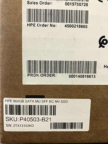 HPE 960GB SATA MU SFF BC MV SSD