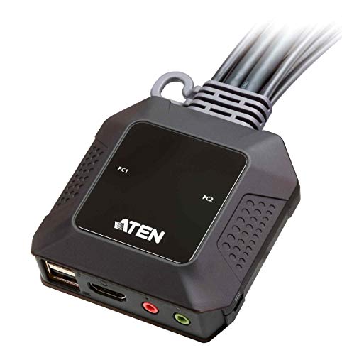 ATEN CS22H commutateur écran, clavier et souris Noir