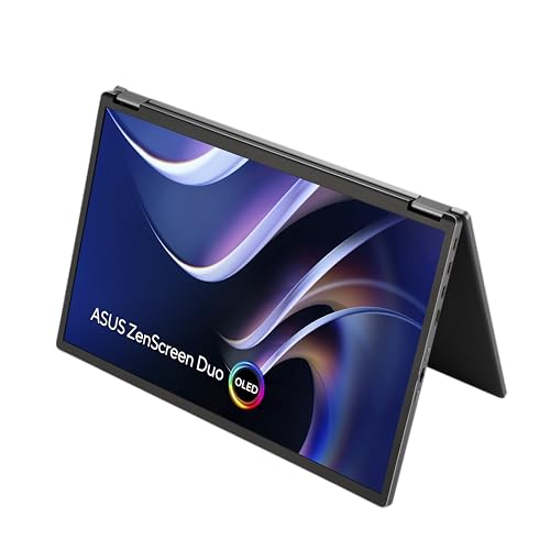 ASUS ZenScreen Duo OLED MQ149CD 14p OLED WUXGA 16:10 60Hz 400cd/m2 1ms MiniHDMI 2xUSB-C USB Hub: 4xUSB 3.2 G1 Type-A