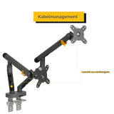 BAKKERELKHUISEN Bras d écran BE Flexible Single Black