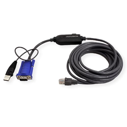 ATEN KA7970-AX câble kvm Noir, Bleu, Métallique