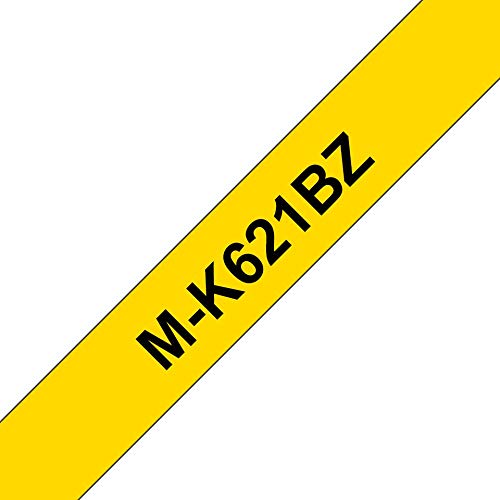 BROTHER P-TOUCH MK-621 noir sur jaune  9mm