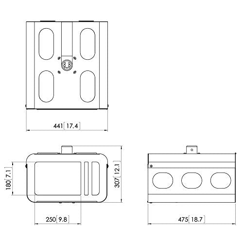 Short universal ceiling mount for vp van