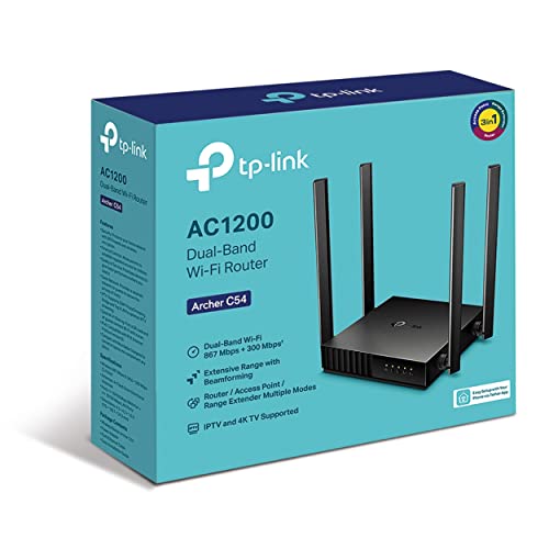 TP-Link Archer C54 routeur sans fil Fast Ethernet Bi-bande (2,4 GHz / 5 GHz) Noir
