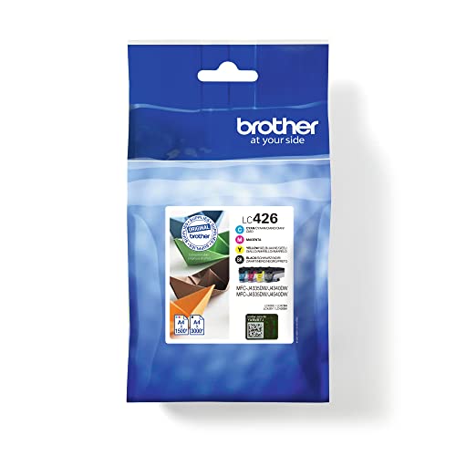 BROTHER LC426VAL Ink Cartridge Black Cyan Magenta Yellow Multipack for MFC-J4340DW MFC-J4540DW MFC-J4540DWXL 1500pages in color