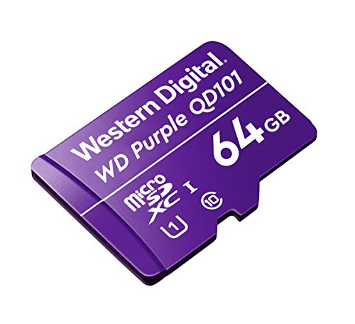 WD Purple 64Go Surveillance microSD XC Class - 10 UHS 1