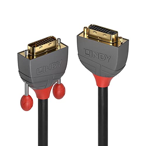 LINDY 2m DVI-D Dual Link Extension Cable Anthra Line DVI-D Dual Link Male to Female