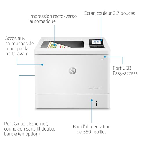 HP Color LaserJet Enterprise M554dn produit neuf emballage abimé A4 color laser USB 33ppm (P)