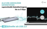 I-TEC USB-C Metal Ergonomic 4K 3x Display Docking Station with PD 100 W