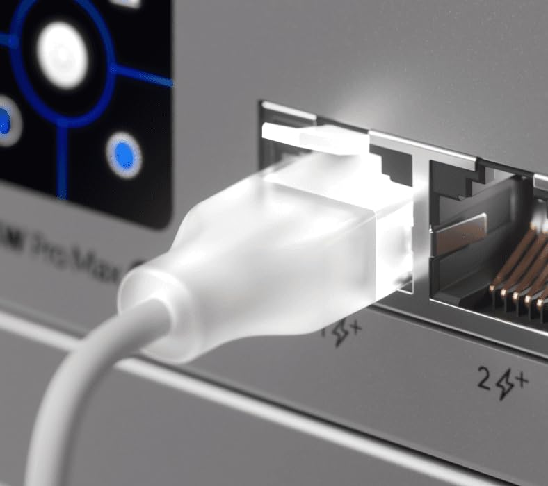 UniFi patch cable with translucent boote