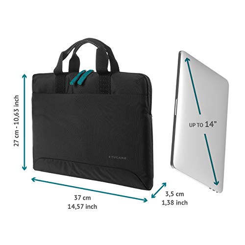Tucano, smilz, sac fin 13- 14" noir-bleu