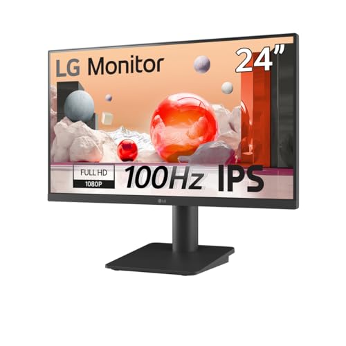 LG - Ecran LED - 24p - 1920x1080 FHD 100 Hz - IPS - 5 ms - Inclinable - Hauteur réglable - Garantie 3 ans