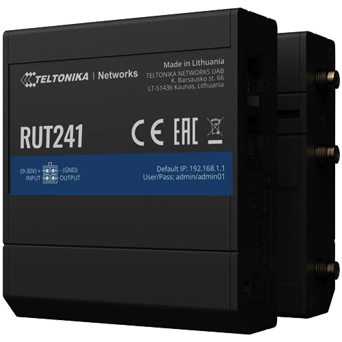 TELTONIKA NETWORKS RUT241 4G/LTE/3G/2G WiFi router US version