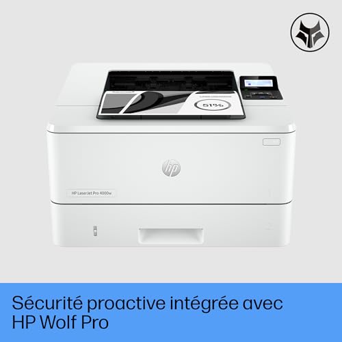 HP LaserJet Pro 4002dw Printer Mono Duplex laser A4 4800x600dpi 40ppm 350sheets USB LAN Bluetooth Wi-Fi