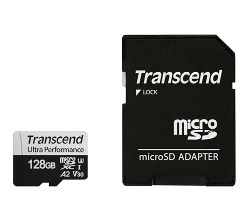 TRANSCEND 128Go microSD w/ adapter UHS-I U3 A2