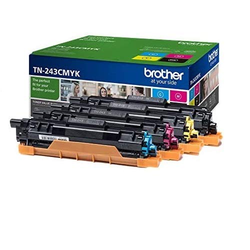 BROTHER TN243CMYK Pack Toner standard Cyan Magenta Jaune Noir 4x 1000 pages pour Hl-L32xx DCP-L35xx MFC-L37xx