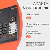 Alcatel Temporis 380 téléphone bureau avec prise casque RJ9
