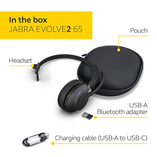 Jabra Evolve2 65 Headset MS Mono Black