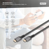 Digitus DB-330200-020-S câble HDMI 2 m HDMI Type A (Standard) Noir