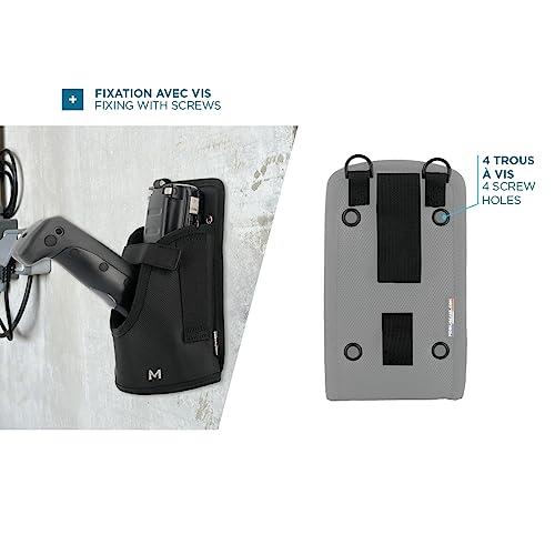 MOBILIS Étui Holster portable poignée pistolet + Ceinture + Cuissarde - Taille L