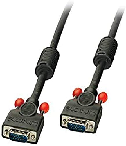 LINDY VGA Cable M/M black 7.5m. 15 Way Male to 15 Way Male