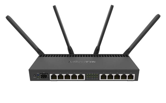 MikroTik RB4011iGS+5HacQ2HnD-IN Wireless Router, Dual-band 2.4/5GHz, 10x Gigabit Ethernet, PoE, RouterOS