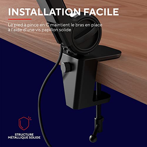 TRUST Microphone Pro ONYX avec bras - GXT255+