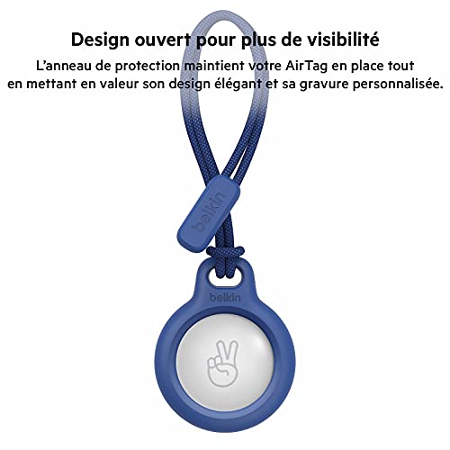 BELKIN Airtag Protection avec Cordon Bleu
