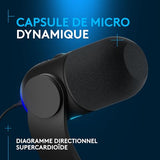 LOGITECH G Yeti GX Microphone USB black