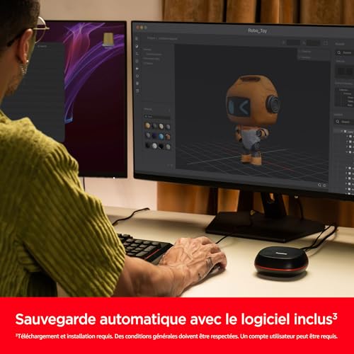SANDISK Desk Drive 4To USB Type-C Desktop External SSD up to 1000Mo/s High-capacity Solid State Drive