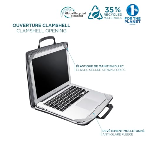 MOBILIS Sacoche Compacte Trendy pour ordinateur 10-12.5   - 35% Recyclé - Noir