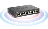 D-LINK Switch gigabit ethernet non admin 8 ports 10/100/1000Mbps dont 4 PoE