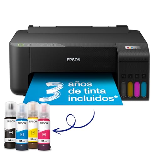 EPSON EcoTank ET-1810 Printer colour ink-jet refillable A4 5760x1440dpi 10ppm mono/5ppm colour 100 sheets USB Wi-Fi black