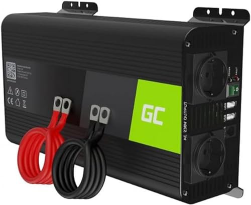 Green Cell INV09 adaptateur de puissance & onduleur Auto 1000 W Noir