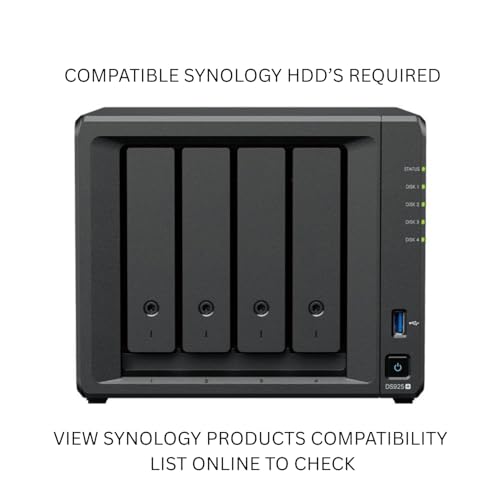 SYNOLOGY DS925+ DiskStation NAS Ryzen V1500B 4Go ECC SODIMM