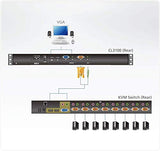 ATEN CL3100NX CONSOLE LCD 18,5"  VGA/USB faible profondeur - clavier AZERTY