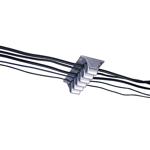 DATAFLEX 34302 GUIDE-CABLES VAGUES ARGENT (lot de 2)