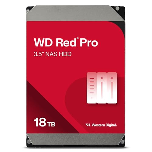 WD Red Pro 18To 6Gb/s SATA 512Mo Cache Internal 3.5p HDD bulk