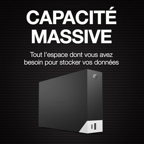 SEAGATE One Touch Desktop HUB 12To USB-C USB 3.0 compatible with Windows/Mac