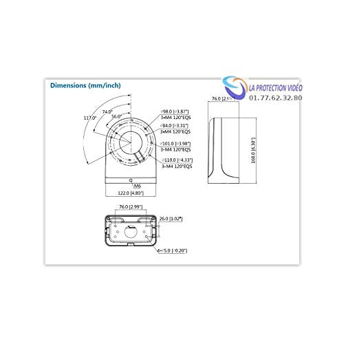 Dahua PFB203W Support mural